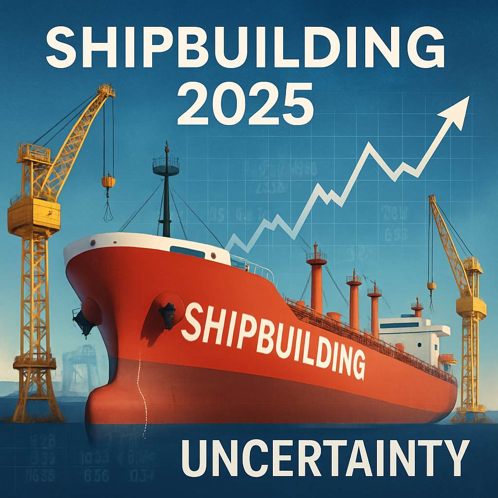 Мировое судостроение 2025: заказоёмкость на максимуме, но инвестиции под угрозой из-за глобальной неопределённости